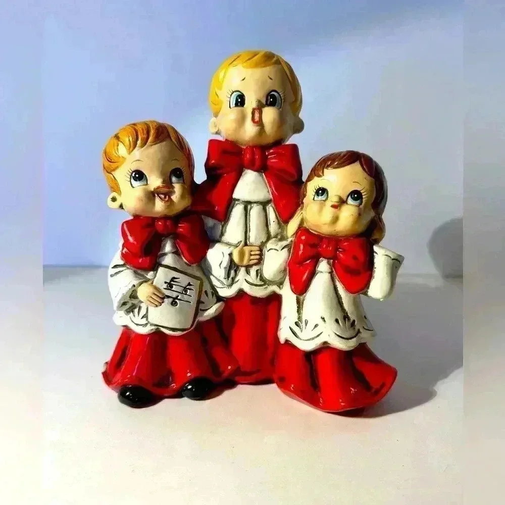 Vintage Josef Originals Choir Boys Music Box Works O Come All Ye Faithful‎ Japan
